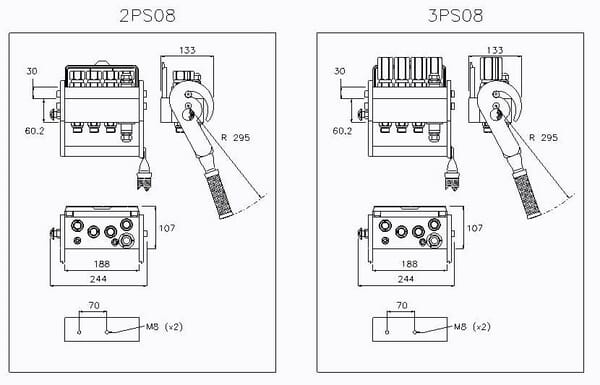 Multifaster DN12-4x1/2" BSPP+Sähköliitin - Multifaster - 2PS081412GMC - 3