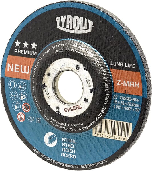 Disque abrasif 115x7x22,23mm ZA24S-BFX — réf. 34353683