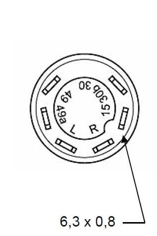 Interrupteur à poussoir, ventilation, rond, jaune vue 4