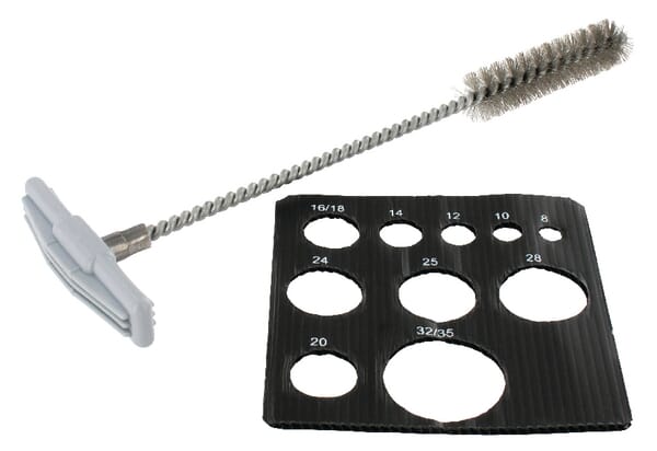 Brosse ronde en acier pour perçage Ø 14 — réf. FISBS14