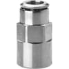 Push-in fitting straight female type 6463