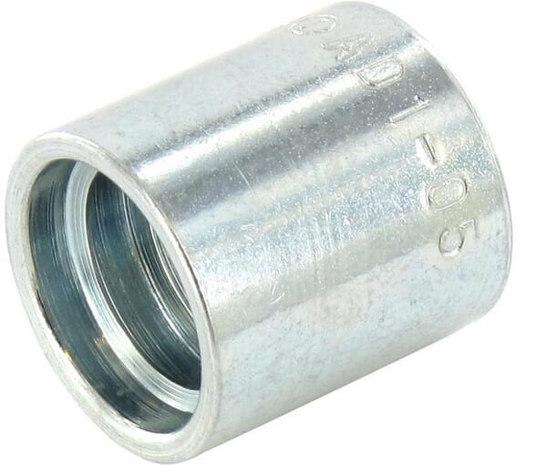 Jupe à sertir Ø23x24,7mm DN8 acier / zingué Alfagomma · réf. SFAD108