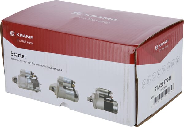 Démarreur 12V, 1,2kW, 8 dents, CW vue 4