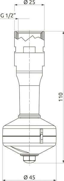 Tête de rinçage de cuve 1/2"F vue 2