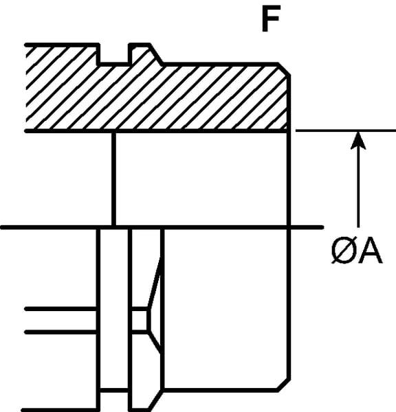 Coupleur face plane fem 1" BSP vue 4