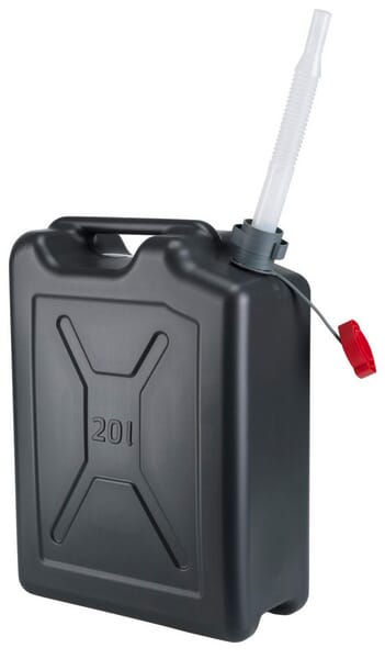 Bidon plastique + bec verseur 20L · réf. JK21127