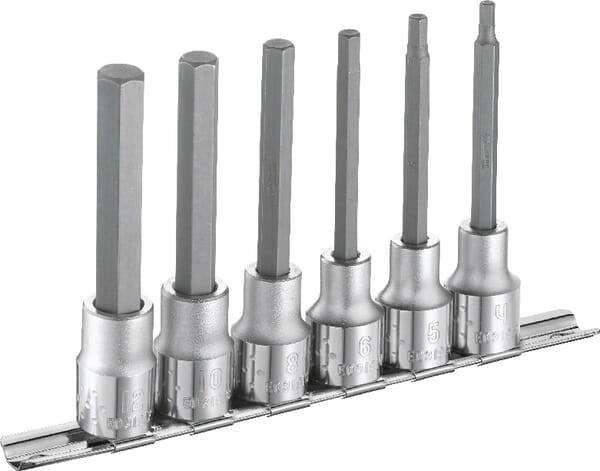 1/2" šestihranné dlouhé nástrčné klíče, 6dílná sada