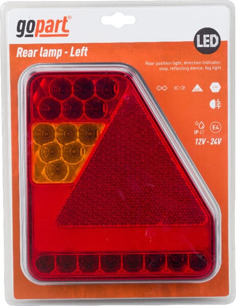 Feu arrière LED rectangle gauche câblé — réf. LA45016L