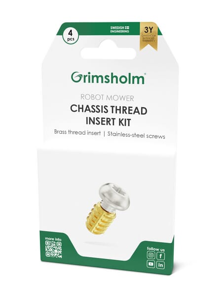 Kit d'inserts filetés pour châssis de tondeuse robot, 4x — réf. FGP7030