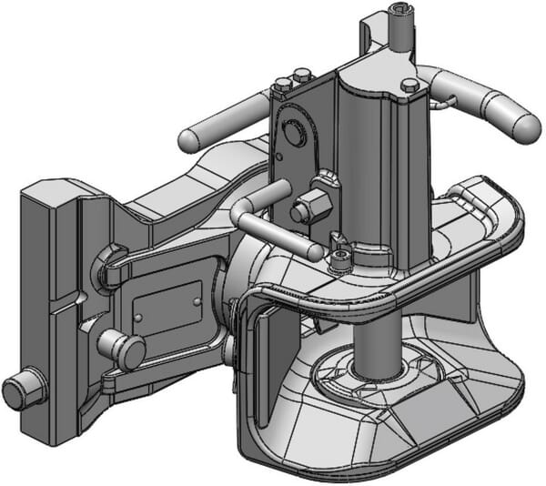Accouplement remorque 311 mm vue 2