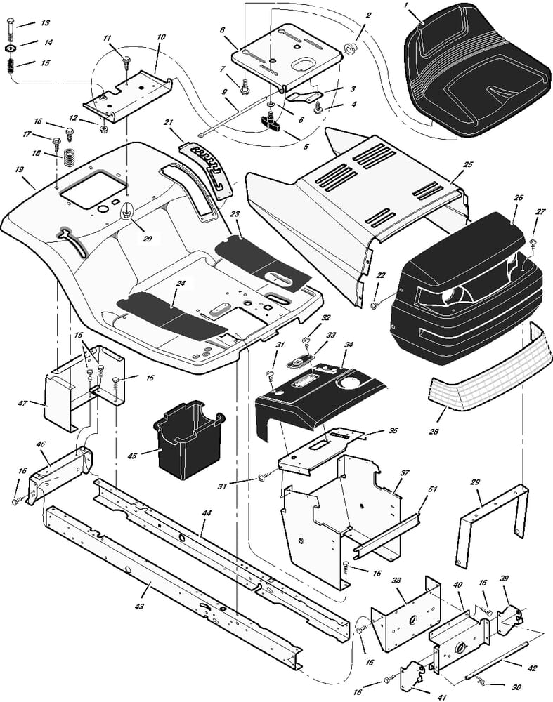 Karosérie pro Murray typ 38501X50A