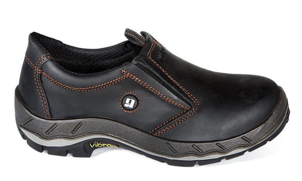Захисне взуття чорне класу S1P, розмір 10.5, Slip on 71609, Grisport