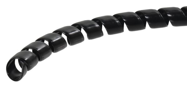 Ochranná plastová spirála černá 9-13 mm