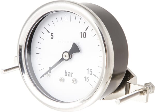 Manomètre raccord en arrière Ø63mm 0-16bar 1/4"JATO · réf. 228016