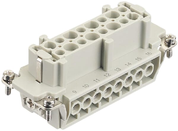 Insert F E 16P racc. à vis 1-16 — réf. 09330162701