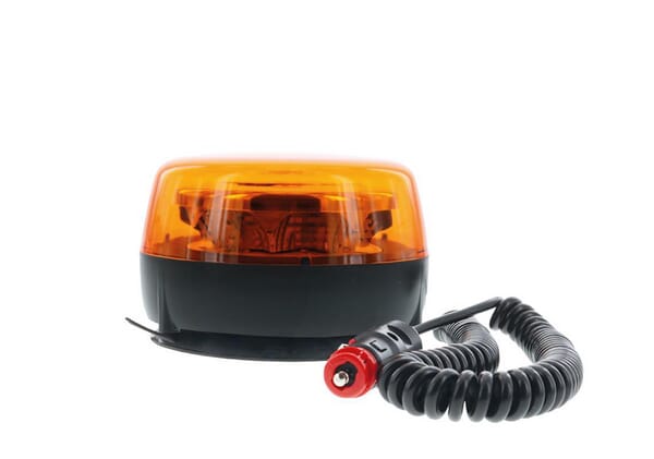 Feu LED, 11W, 9-32V, ambre, montage sur poteau magnétique, rotatif, Ø140mmx94mm, ATLAS — réf. 212520