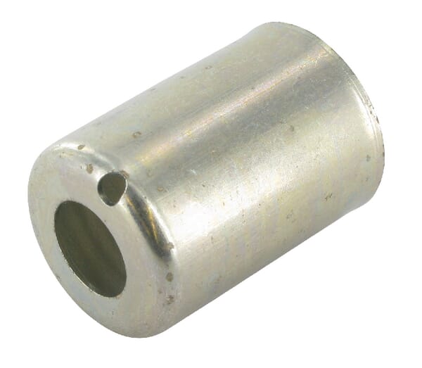 Jupe pour tuyau de climatisation Ø23,3x35mm DN12 acier / zingué / blanc passivé · réf. KL070405