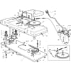 Gruppo di taglio - trasmissione - piatto tosaerba per Castelgarden mod. 102-122 / 102-122 Hydro - anno di costruzione 2003