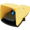 Nożny przełącznik bezpieczeństwa z pokrywą ochronną, z tworzywa sztucznego, żółty