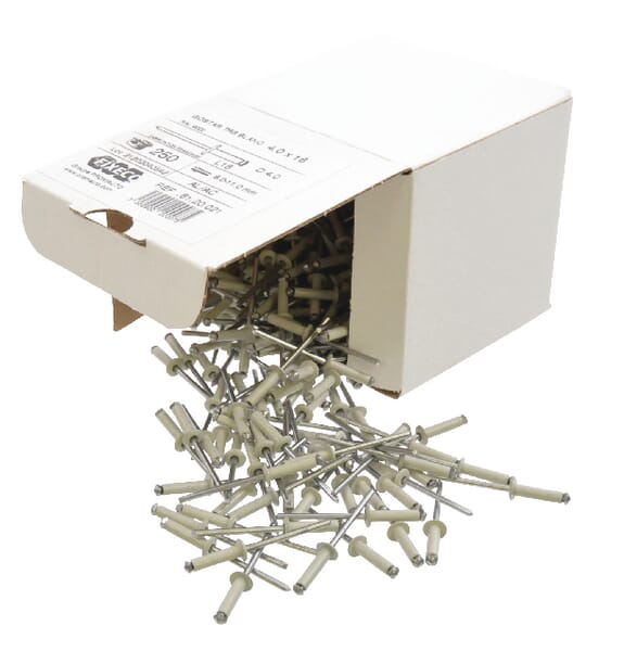 Rivets 250pcs. blanc — réf. 486497