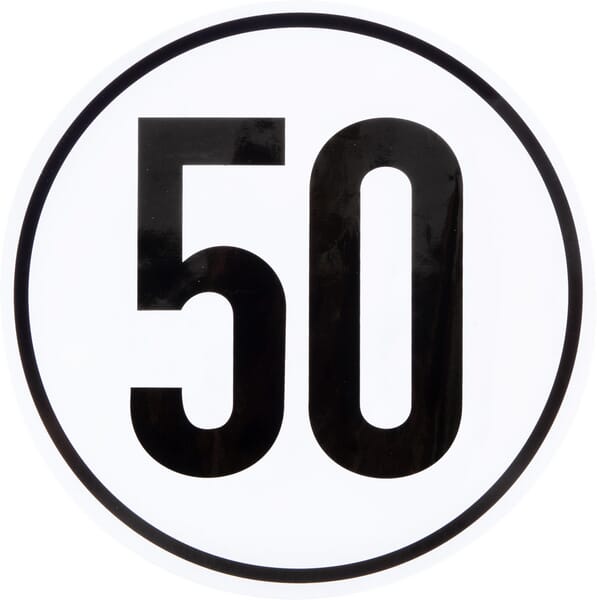 Autocollant 50 km · réf. BF50