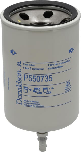 Filtre séparateur d'eau de carburant à visser — réf. P550735