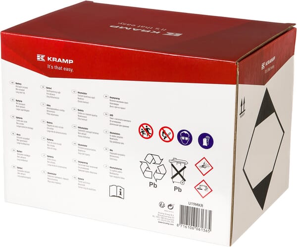 Batterie U1 12V 24Ah 220A Kramp vue 4