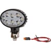 Work light LED, 24W, 1920lm, oval, 10-30V, white, 140x70x70mm Deutsch plug, Flood, 8 LED's, Kramp