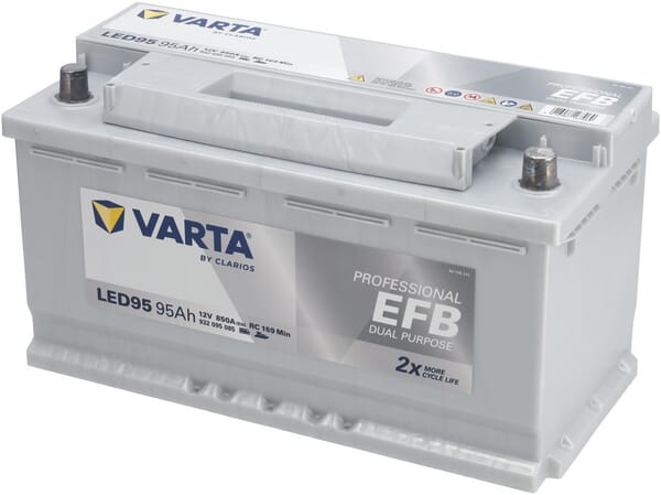 Käynnistysakku Varta 12V 95Ah 850A - Auton Akut ja Ajoneuvoakut - 930095085 - 1
