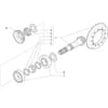 Axle For 20.19 Crown And Bevel Gear Pair