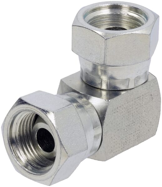 Adaptateur coude avec 2x ecrou 3/8 BSP · réf. FF9006K