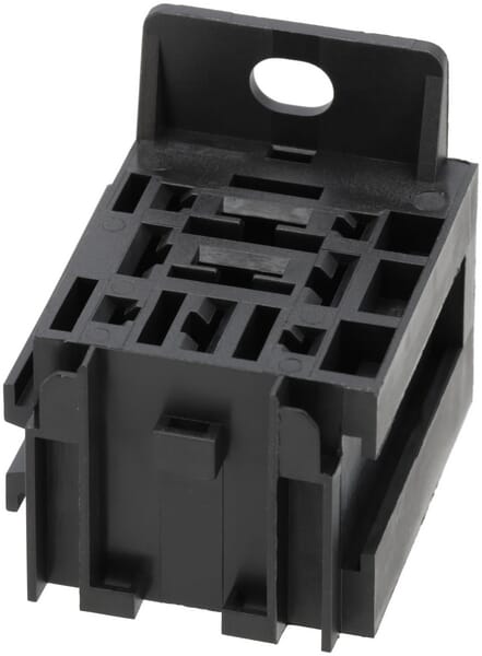 Mini-prise de relais avec support, 5 x 6,3 mm 4 x 2,8 mm, avec prise d'extension — réf. RL990451