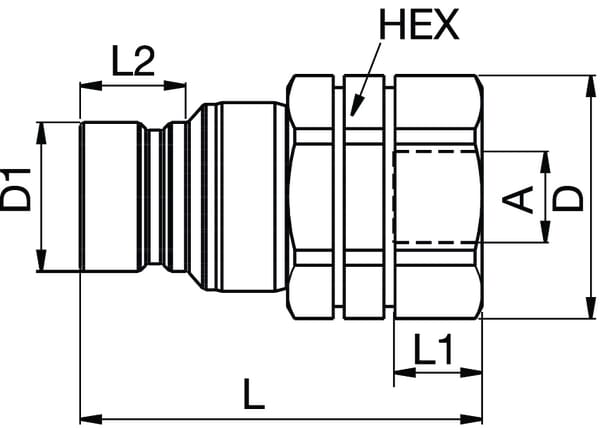 Coupl.m.3/8 Tema Viton vue 3