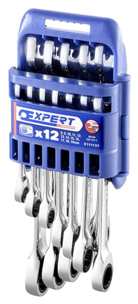 Jeu 12 clés mixtes à cliquet · réf. E111137