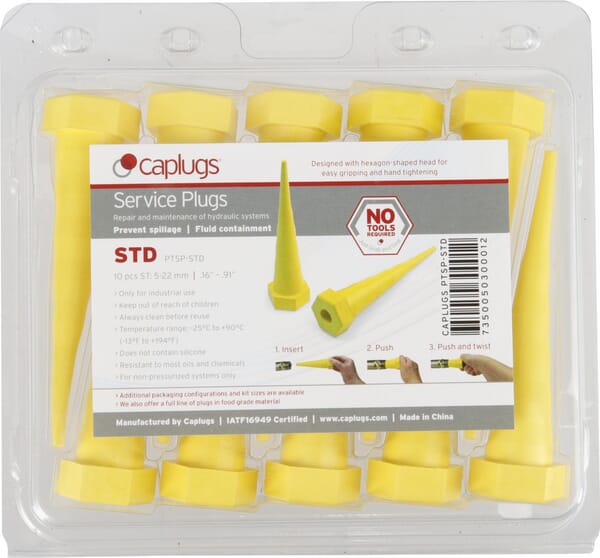 Servisní zátky Ø 5 - 22 mm