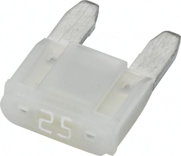 Fusible lame mini 32V 25A longueur 16,3mm blanc pack 10x Hella · réf. 8JS728596242