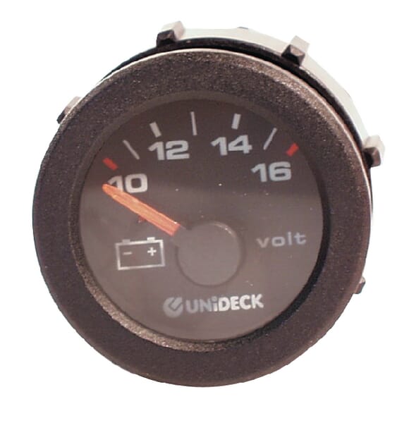 Indicateur Voltmètre 10-16V Ø52 · réf. I00021
