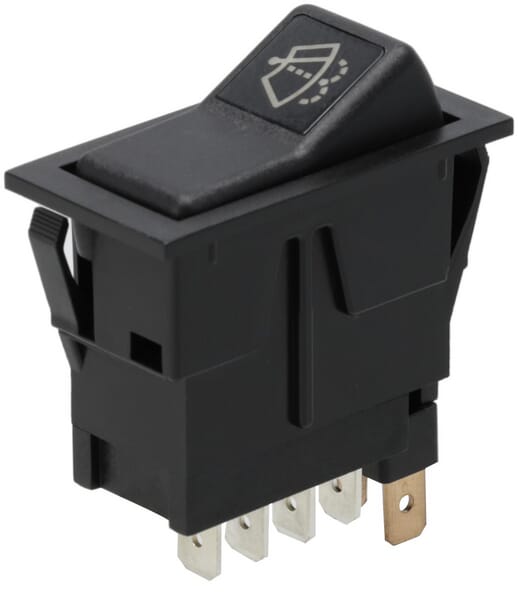 Interrupteur à bascule, I-0-(II), on-on-mom, 12V, 8 broches, lave-glace d'essuie-glace — réf. SW10058KR