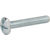 DIN 88107 flat spherical head bolts with slot head, metric, zinc plated