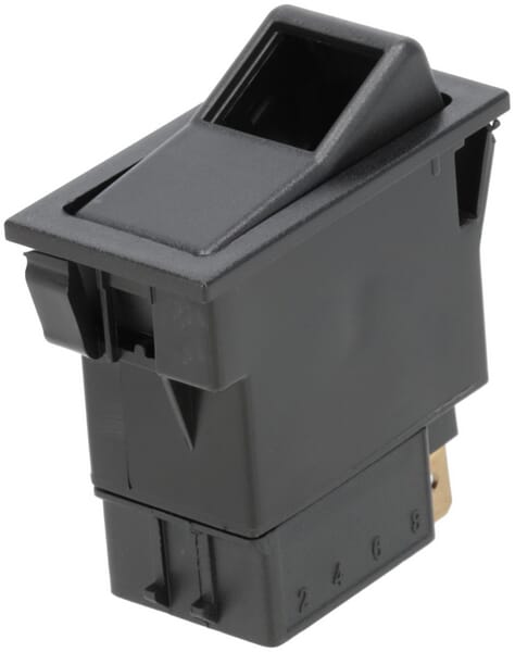 Interrupteur à bascule, I-0, marche-arrêt, 12V, 7 pôles, éclairage de fonction, avec ampoule — réf. SW10020KR