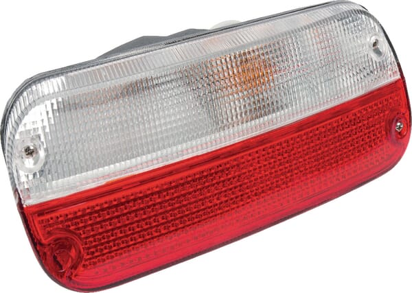 Feu arrière droit, 12 V, 21 W, transparent/rouge, adapté à New Holland — réf. 3510304IAM