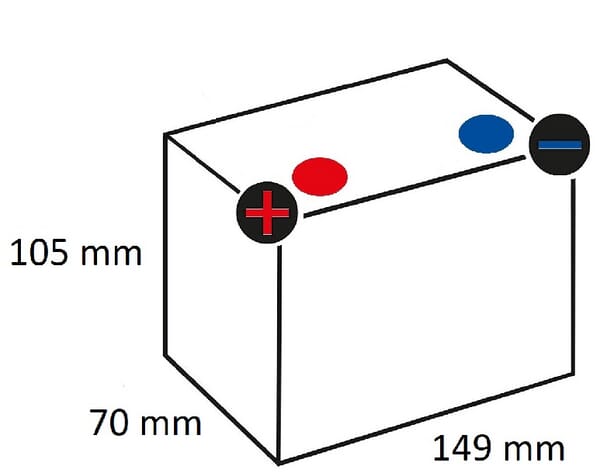 Käynnistysakku Varta 12V 8Ah 115A - Auton Akut ja Ajoneuvoakut - 508902012I314PS - 4