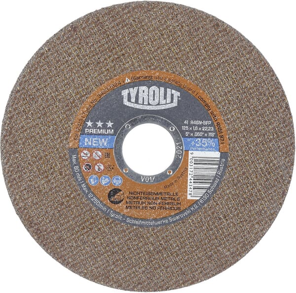 Disque à couper 125x1,6x22,23mm A46N-BFP — réf. 34332824