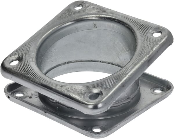 Úhlová šroubení 17° s přírubou se 4 šrouby na obou stranách, pozinkovaná