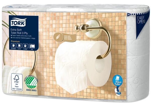 Toaletní papír, extra hebký, 3-vrstvý