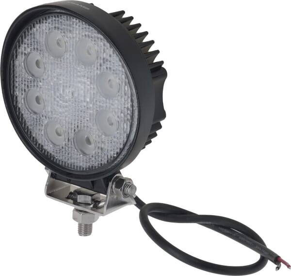 Phare de travail LED rond 24W 1920lm, 10/30V, Ø 110mm, faisceau large 8 LED Kramp — réf. LA10025
