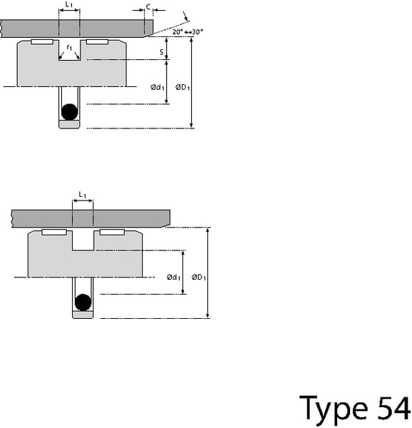 Joint de piston 80x64,5x6,3mm Hallite vue 2