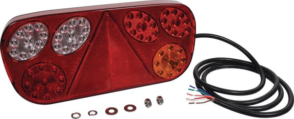 Feu arrière LED rectangle droit câblé — réf. LA111330