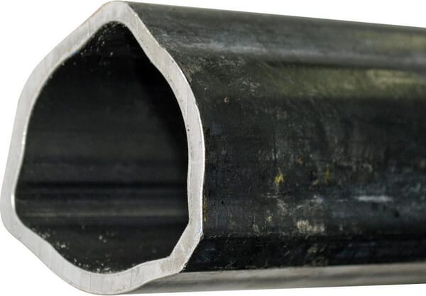 Tube profilé extérieur T30/T40, triangulaire, 43,5 x 36,7 x 3,4 mm, L : 2 800 mm · réf. 191130200