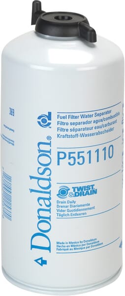 Filtre séparateur d'eau de carburant à visser — réf. P551110